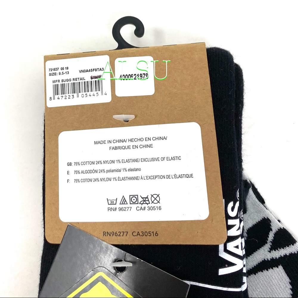 VANS Nightmare bef Christmas Crew Men 1 pair Socks - Picture 4 of 7
